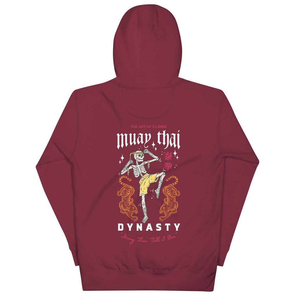 Muay Thai "Till I Die" Premium Hoodie (Dark)-Hoodies / Sweaters - Dynasty Clothing MMA