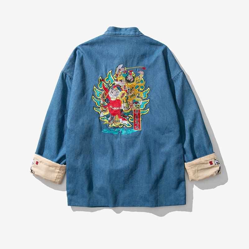 Neo Brawler Guardians Embroidered Kung Fu Jacket-Neo Dynasty - Dynasty Clothing MMA