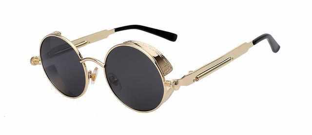 Neo Kung Fu Vintage Retro Round Ornate Sunglasses-Neo Accessories - Dynasty Clothing MMA