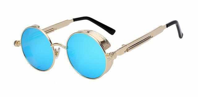 Neo Kung Fu Vintage Retro Round Ornate Sunglasses-Neo Accessories - Dynasty Clothing MMA