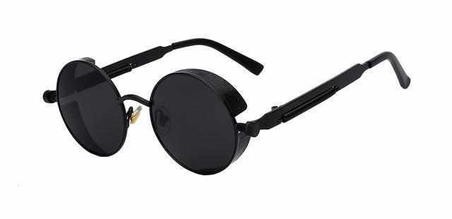 Neo Kung Fu Vintage Retro Round Ornate Sunglasses-Neo Accessories - Dynasty Clothing MMA