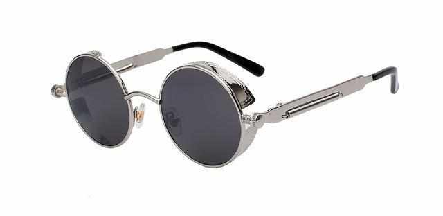 Neo Kung Fu Vintage Retro Round Ornate Sunglasses-Neo Accessories - Dynasty Clothing MMA