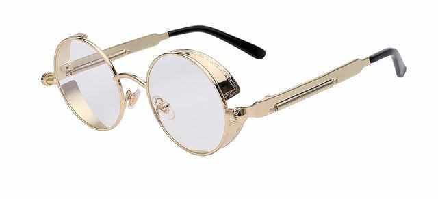 Neo Kung Fu Vintage Retro Round Ornate Sunglasses-Neo Accessories - Dynasty Clothing MMA