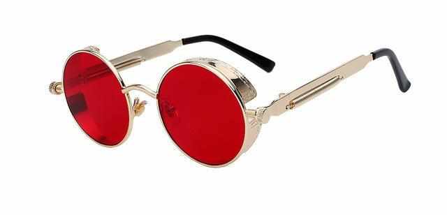 Neo Kung Fu Vintage Retro Round Ornate Sunglasses-Neo Accessories - Dynasty Clothing MMA