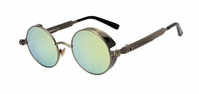 Neo Kung Fu Vintage Retro Round Ornate Sunglasses-Neo Accessories - Dynasty Clothing MMA