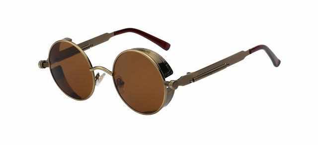 Neo Kung Fu Vintage Retro Round Ornate Sunglasses-Neo Accessories - Dynasty Clothing MMA