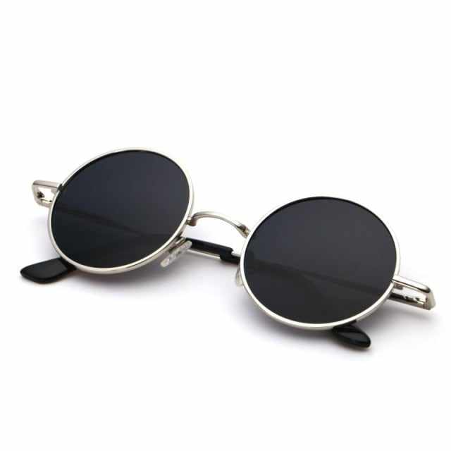 Neo Kung Fu Vintage Retro Round Slim Sunglasses-Neo Accessories - Dynasty Clothing MMA