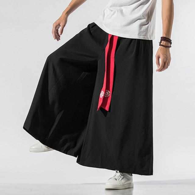 Neo Samurai Wide Leg Pants-Neo Dynasty - Dynasty Clothing MMA