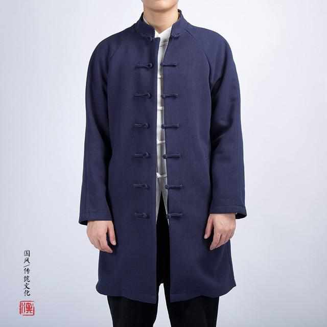 Neo Zen Kung Fu Button Long Mandarin Jacket-Neo Dynasty - Dynasty Clothing MMA