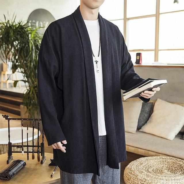 Neo Zen Retro Hanfu Cardigan Cloak Jacket-Neo Dynasty - Dynasty Clothing MMA