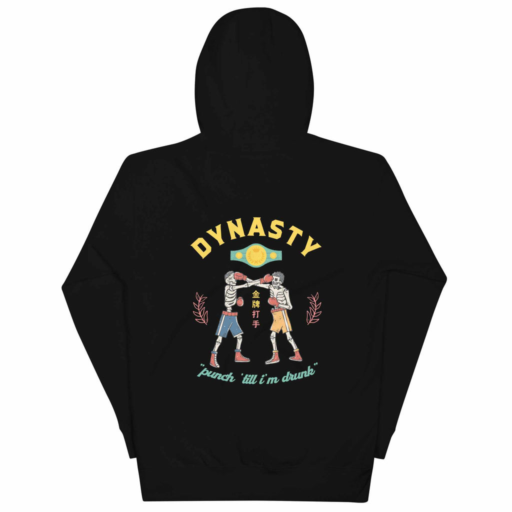 Old School Boxing Club "Punch 'Till I'm Drunk" Premium Hoodie-Hoodies / Sweaters - Dynasty Clothing MMA