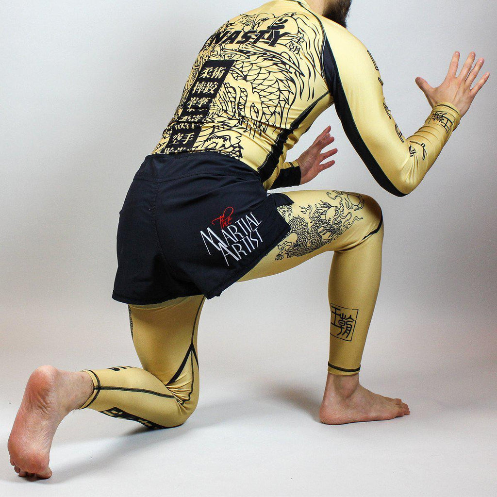 The Enforcer Chinese Triad Grappling Spats-Grappling Spats / Tights - Dynasty Clothing MMA