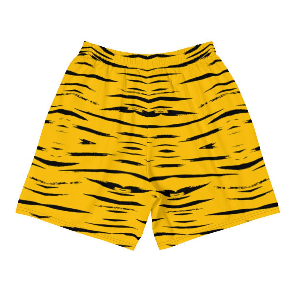 Tiger Skin Active Training Workout Shorts (Yellow)-Training Shorts - Dynasty Clothing MMA