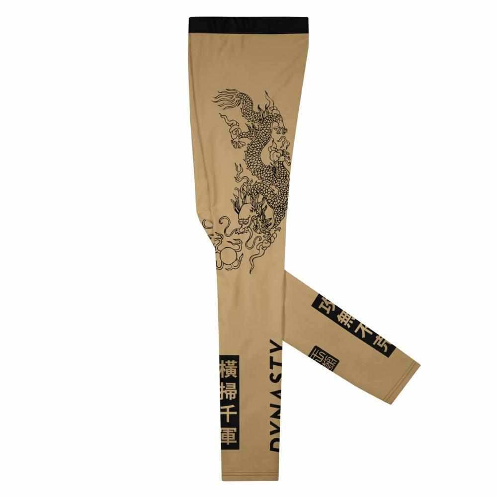 Triad Enforcer Grappling Spats (Gold)-Grappling Spats / Tights - Dynasty Clothing MMA
